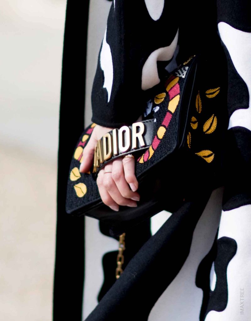Dior J&#039;Adior Schwarze Tasche mit Stickerei | Gebrauchte Luxustaschen kaufen &amp; verkaufen mit SACLÀB