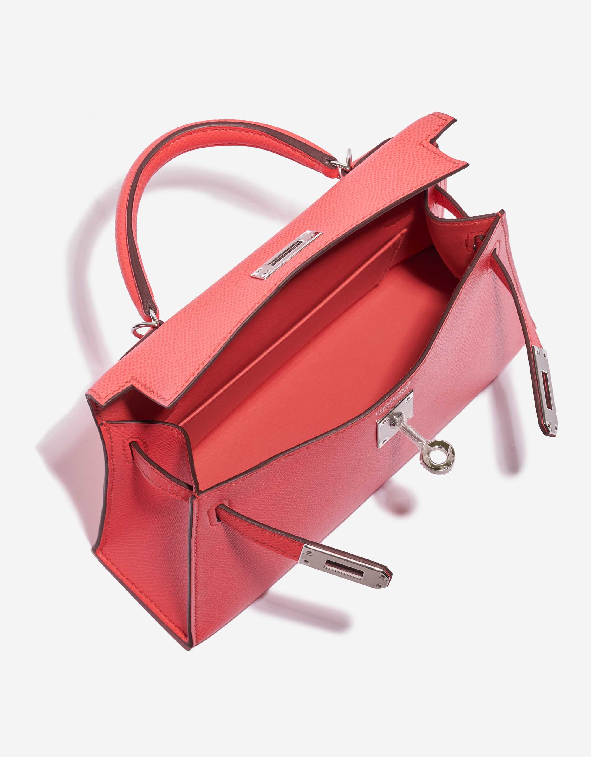 Pre-owned Hermès Tasche Kelly Mini Epsom Rose Texas Rose Inside | Verkaufen Sie Ihre Designer-Tasche auf Saclab.com