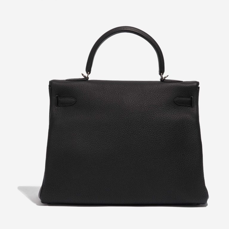 Pre-owned Hermès bag Kelly 35 Togo Black Black Back | Sell your designer bag on Saclab.com