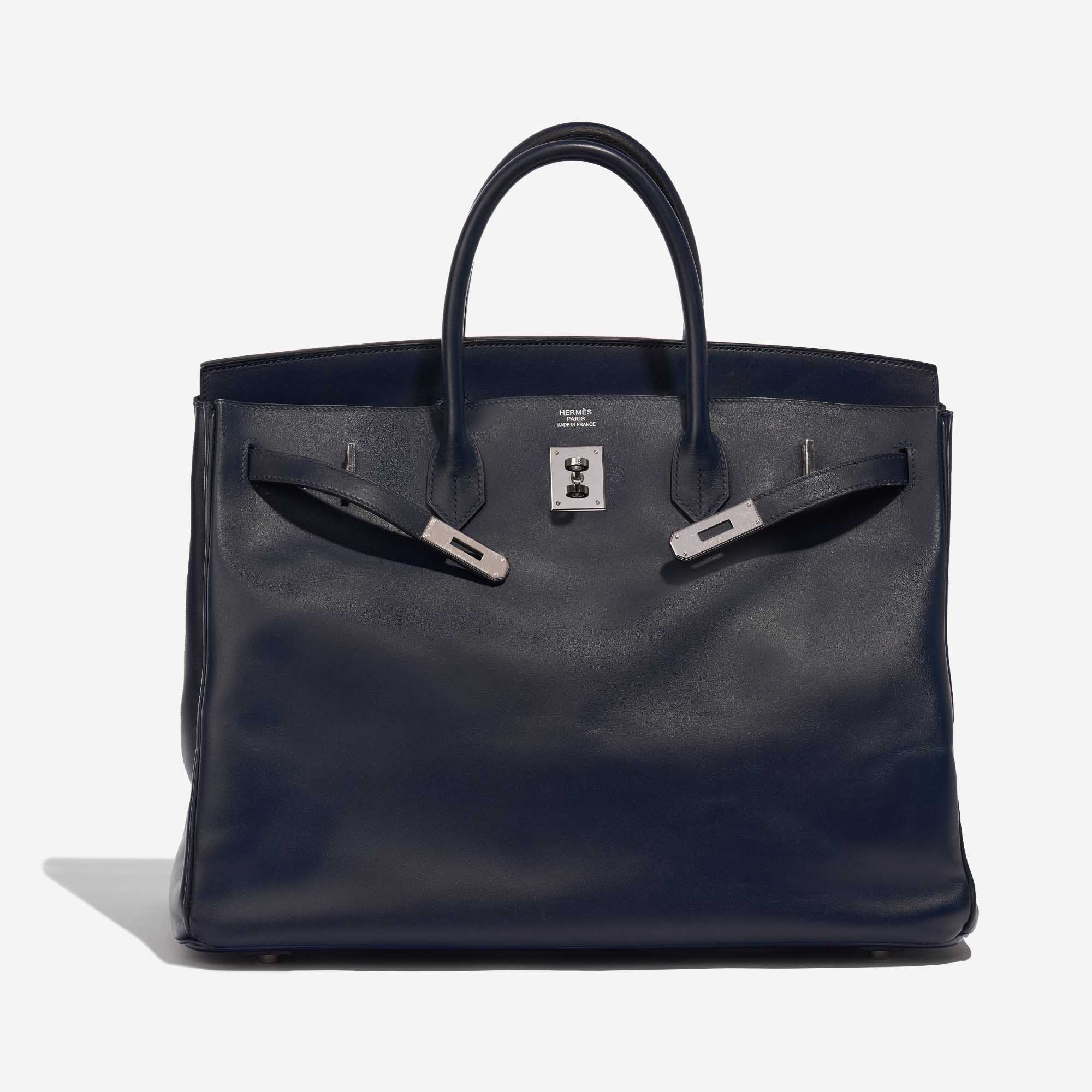 Sac Hermès Birkin 40 Swift Blue Royale Blue Front Open | Vendez votre sac de créateur sur Saclab.com