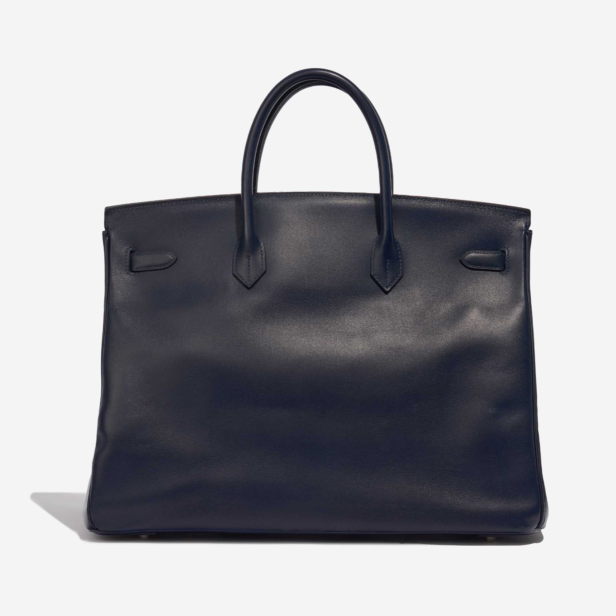 Pre-owned Hermès bag Birkin 40 Swift Blue Royale Blue Back | Sell your designer bag on Saclab.com