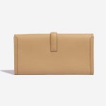 Pre-owned Hermès bag Jige Clutch Swift Tabac Brown Back | Sell your designer bag on Saclab.com
