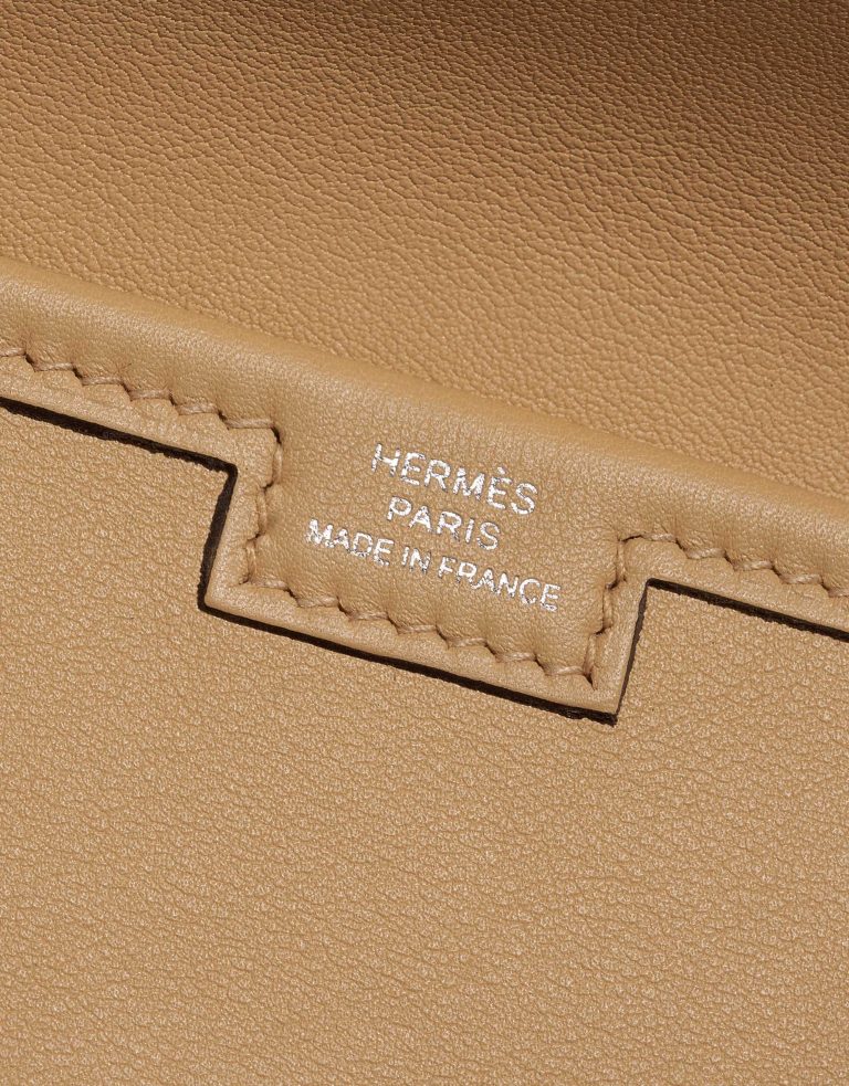 Gebrauchte Hermès Tasche Jige Clutch Swift  Tabac Brown Logo | Verkaufen Sie Ihre Designer-Tasche auf Saclab.com