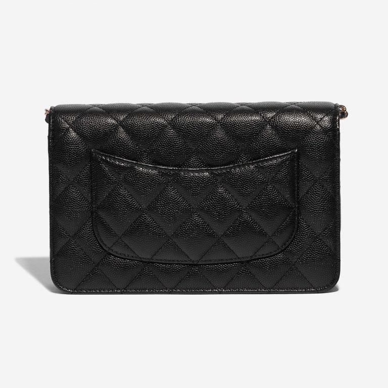 Pre-owned Chanel bag WOC Caviar Black Black Back | Sell your designer bag on Saclab.com