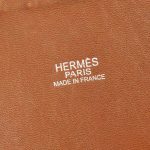 Pre-owned Hermès bag Bolide 35 Clemence Gold Brown Logo | Sell your designer bag on Saclab.com