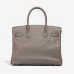 Pre-owned Hermès bag Birkin 30 Epsom Étain Brown Back | Sell your designer bag on Saclab.com