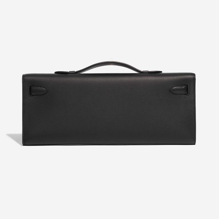 Pre-owned Hermès bag Kelly Cut Clutch Swift Black Black Back | Sell your designer bag on Saclab.com