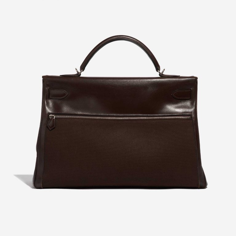 Pre-owned Hermès bag Kelly Lakis 40 Box Chocolat Brown Back | Sell your designer bag on Saclab.com