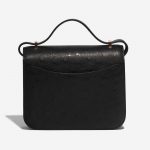 Pre-owned Hermès bag Constance 18 Ostrich Black Black Back | Sell your designer bag on Saclab.com