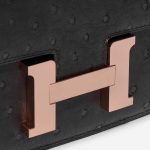 Pre-owned Hermès bag Constance 18 Ostrich Black Black Closing System | Sell your designer bag on Saclab.com