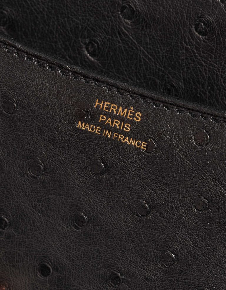 Sac Hermès d'occasion Constance 18 Autruche Noir Noir Logo | Vendez votre sac de créateur sur Saclab.com