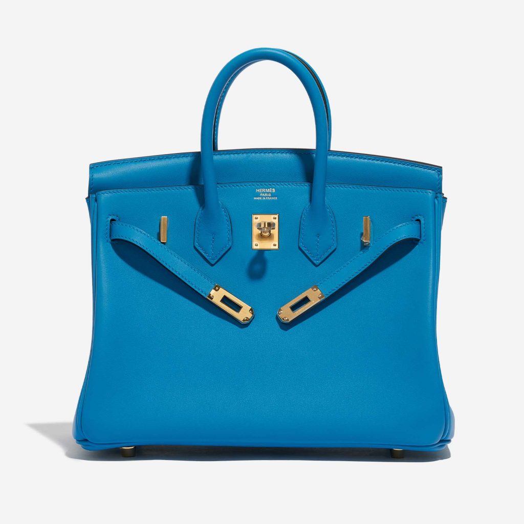 Hermès Birkin 25 Swift Blue Frida | SACLÀB