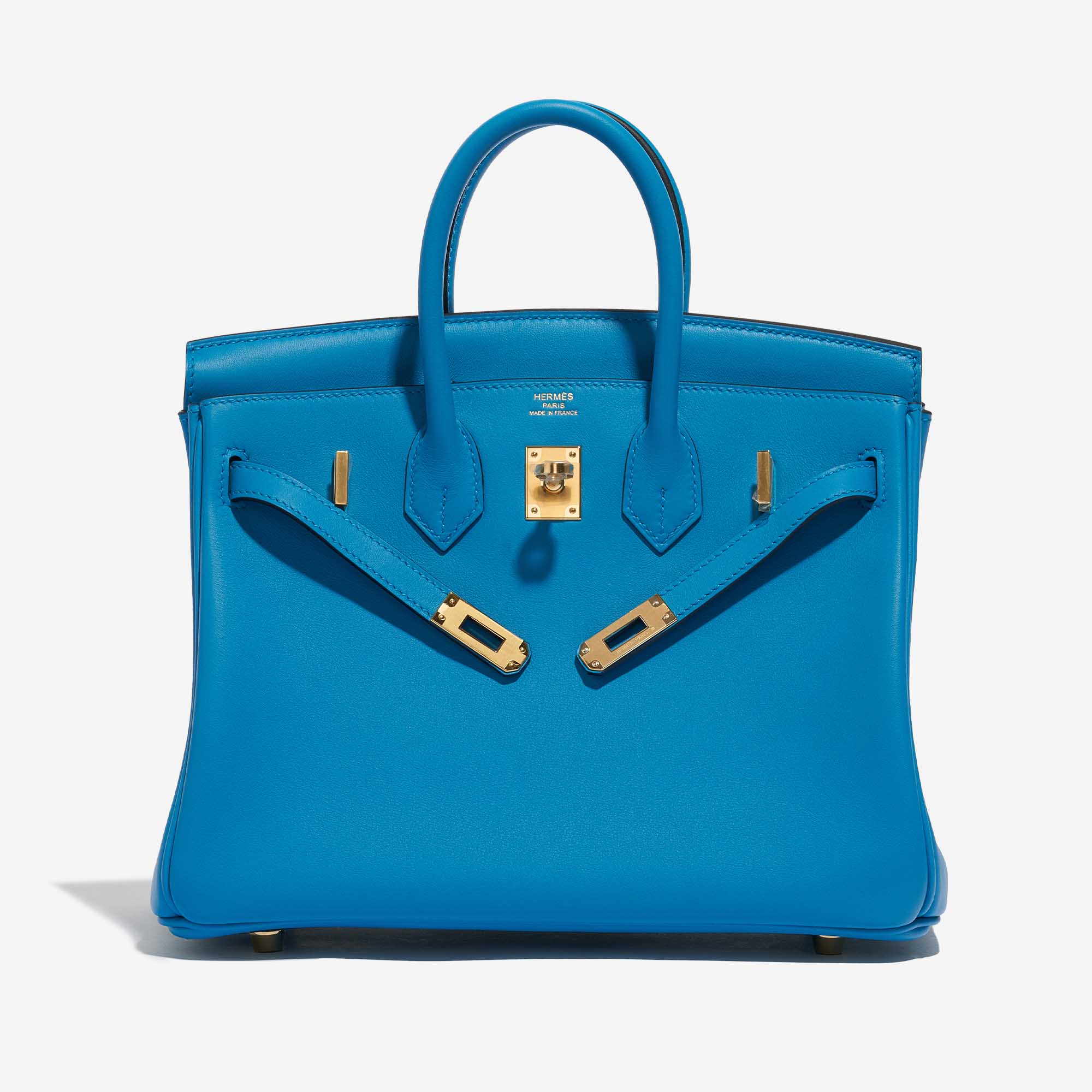 Sac Hermès Birkin 25 Swift Bleu Frida Bleu Ouvert | Vendez votre sac de créateur sur Saclab.com