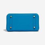 Pre-owned Hermès bag Birkin 25 Swift Blue Frida Blue Bottom | Sell your designer bag on Saclab.com