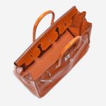 Pre-owned Hermès bag Birkin 35 Porosus Crocodile Pain d’épice Orange Inside | Sell your designer bag on Saclab.com