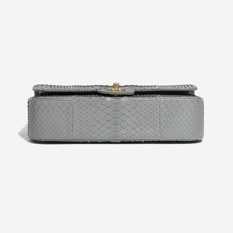 Pre-owned Chanel Tasche Timeless Medium Python Grau, 18k Gold und 2,5ct Diamanten Grauer Boden | Verkaufen Sie Ihre Designer-Tasche auf Saclab.com