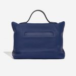 Pre-owned Hermès bag 24/24 35 Clemence / Swift Deep Blue Blue Back | Sell your designer bag on Saclab.com