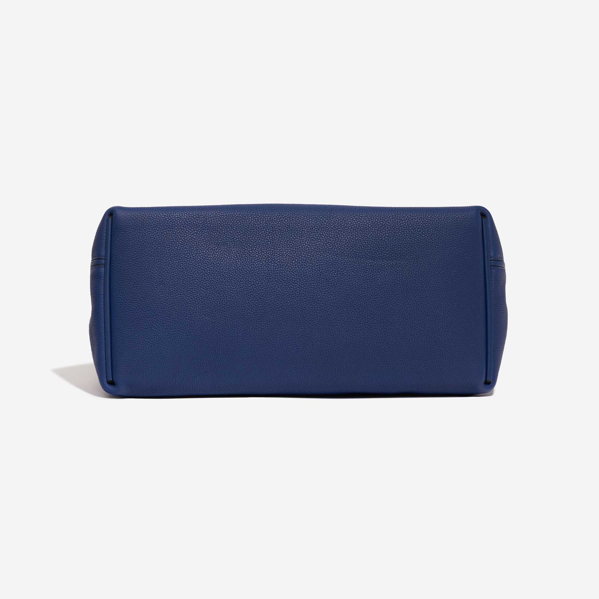 Pre-owned Hermès bag 24/24 35 Clemence / Swift Deep Blue Blue Bottom | Sell your designer bag on Saclab.com