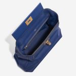 Pre-owned Hermès bag 24/24 35 Clemence / Swift Deep Blue Blue, Dark blue Inside | Sell your designer bag on Saclab.com