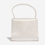 Pre-owned Chanel bag Timeless Handle Small Satin White White Back | Sell your designer bag on Saclab.com