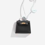 Pre-owned Hermès bag Kelly Twilly Swift Black Black | Sell your designer bag on Saclab.com