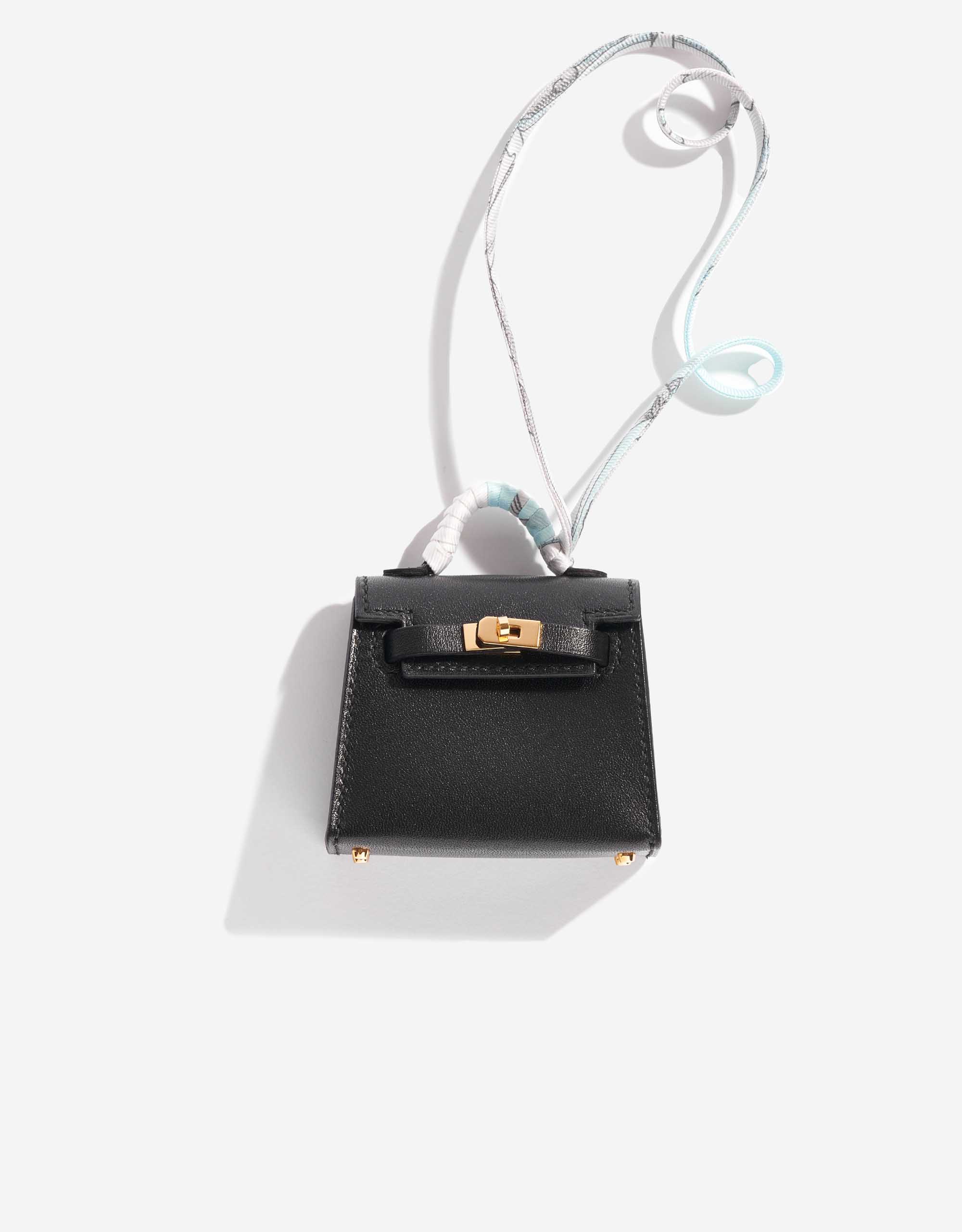 Pre-owned Hermès bag Kelly Twilly Swift Black Black | Sell your designer bag on Saclab.com