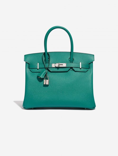 Sac Hermès d'occasion Birkin 30 Epsom Vert Jade Green Front | Vendez votre sac de créateur sur Saclab.com