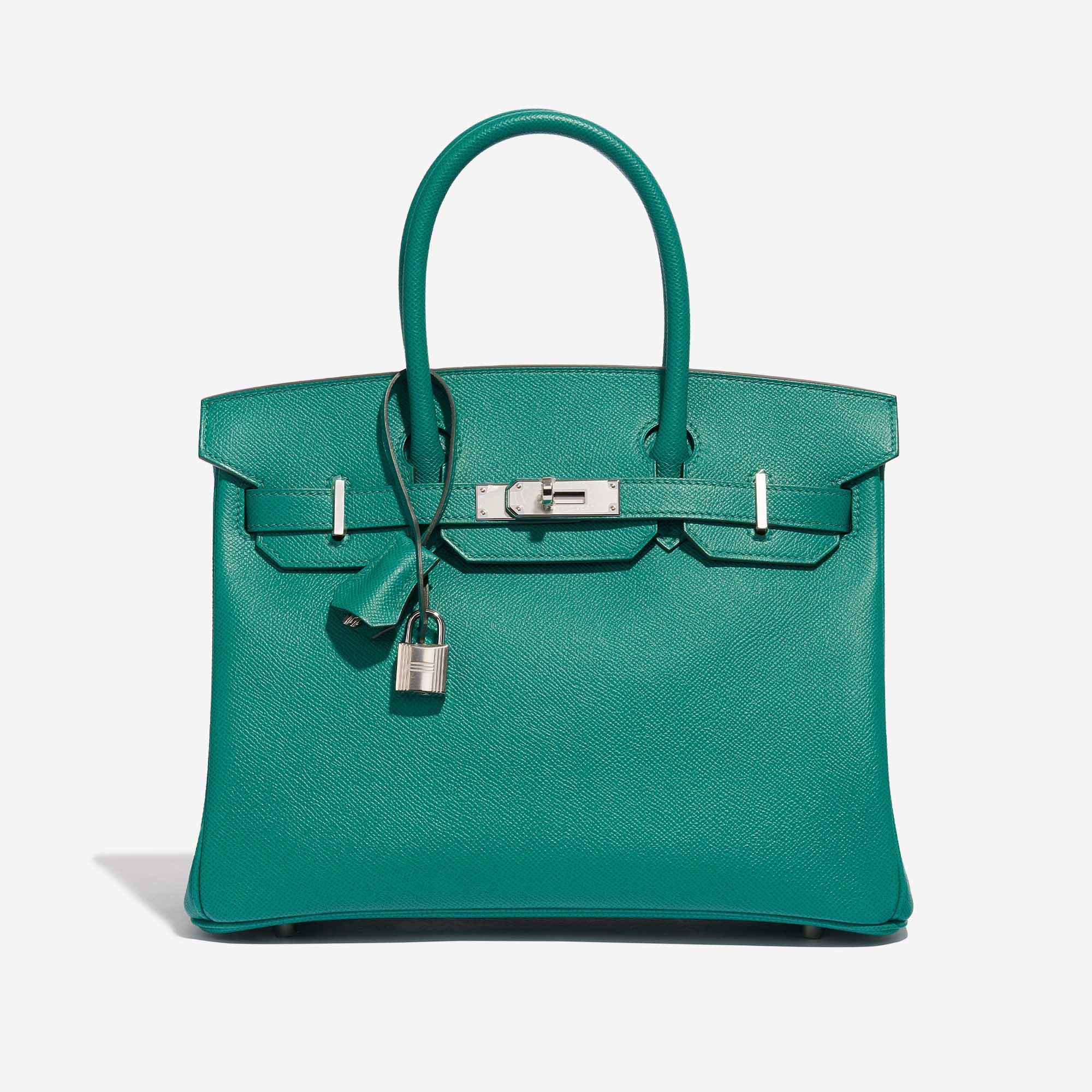 Pre-owned Hermès Tasche Birkin 30 Epsom Vert Jade Green Front | Verkaufen Sie Ihre Designer-Tasche auf Saclab.com