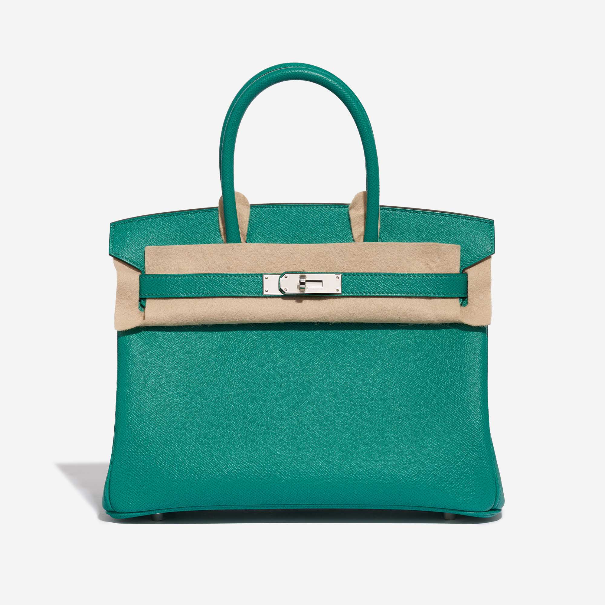 Pre-owned Hermès Tasche Birkin 30 Epsom Vert Jade Grün Front Velt | Verkaufen Sie Ihre Designer-Tasche auf Saclab.com
