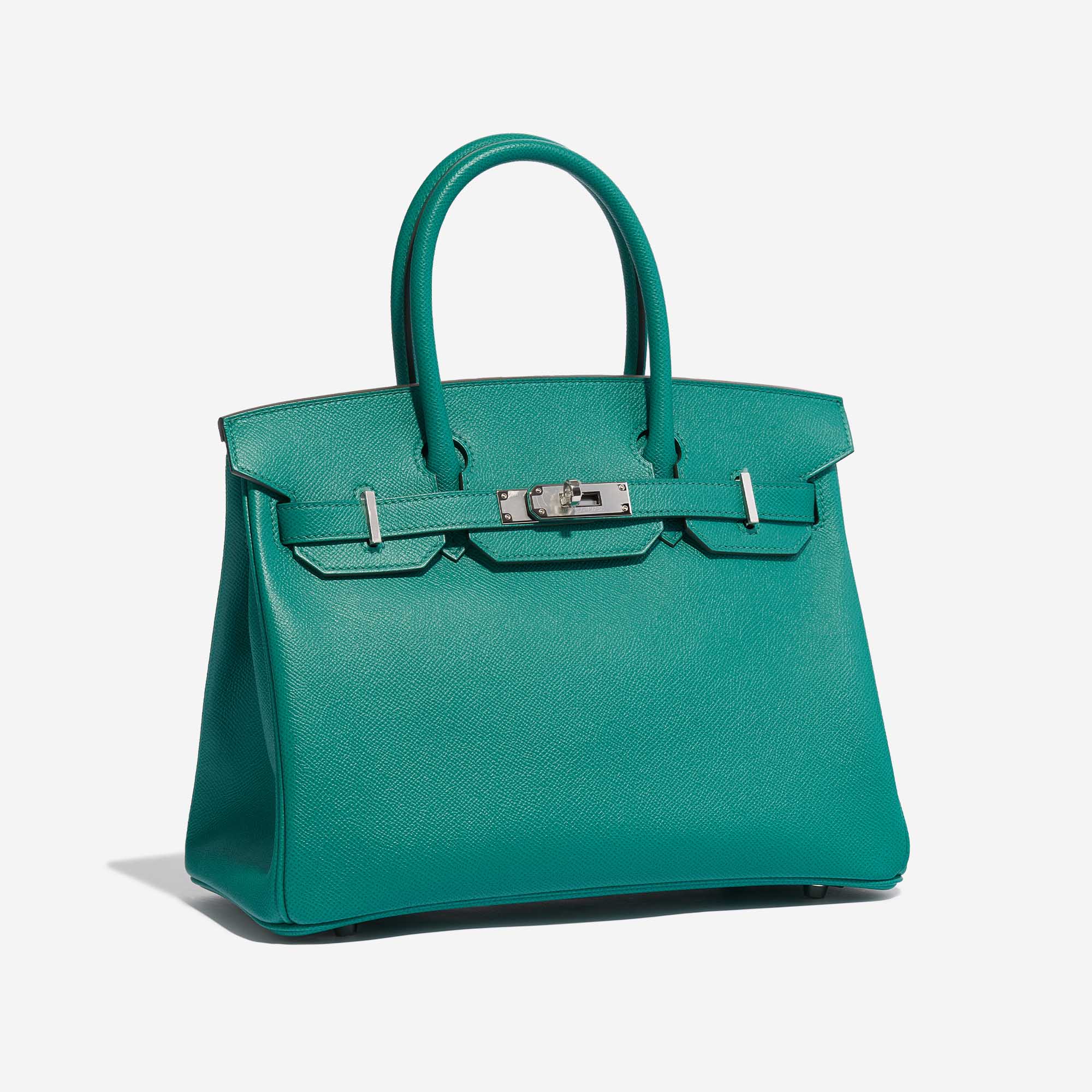 Pre-owned Hermès Tasche Birkin 30 Epsom Vert Jade Green Side Front | Verkaufen Sie Ihre Designer-Tasche auf Saclab.com