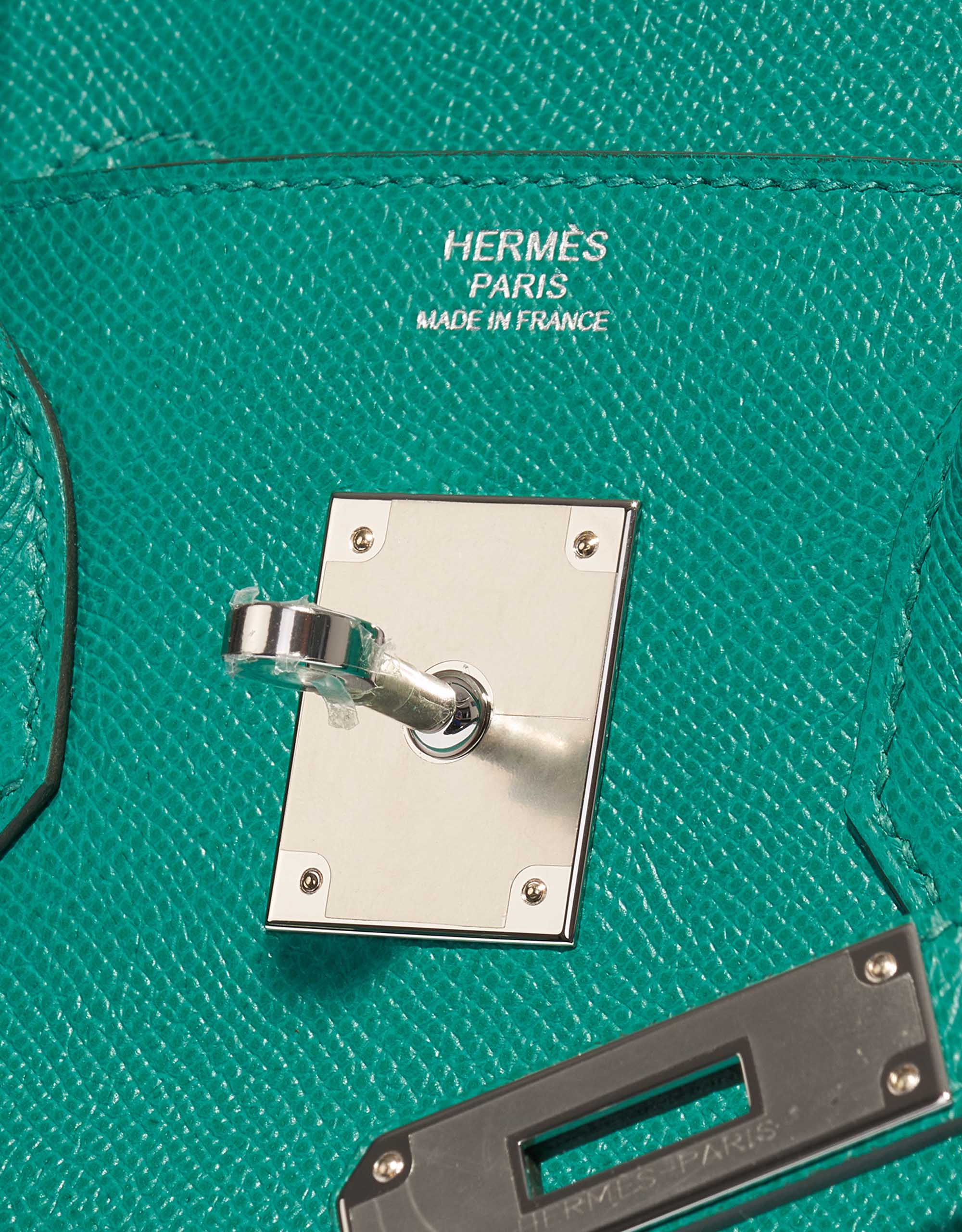 Sac d'occasion Hermès Birkin 30 Epsom Vert Jade Green Logo | Vendez votre sac de créateur sur Saclab.com