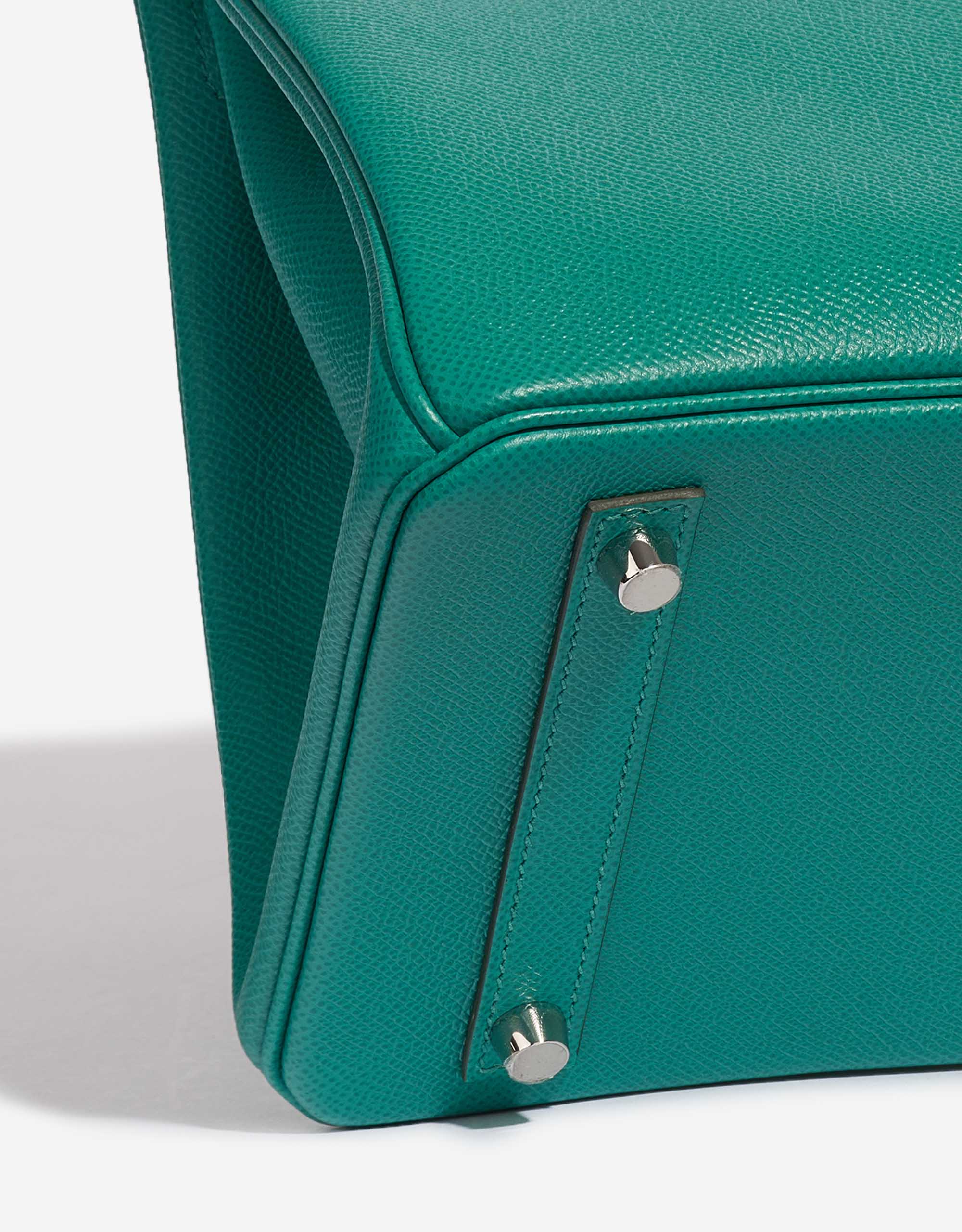 Sac Hermès Birkin 30 Epsom Vert Jade Green Detail | Vendez votre sac de créateur sur Saclab.com