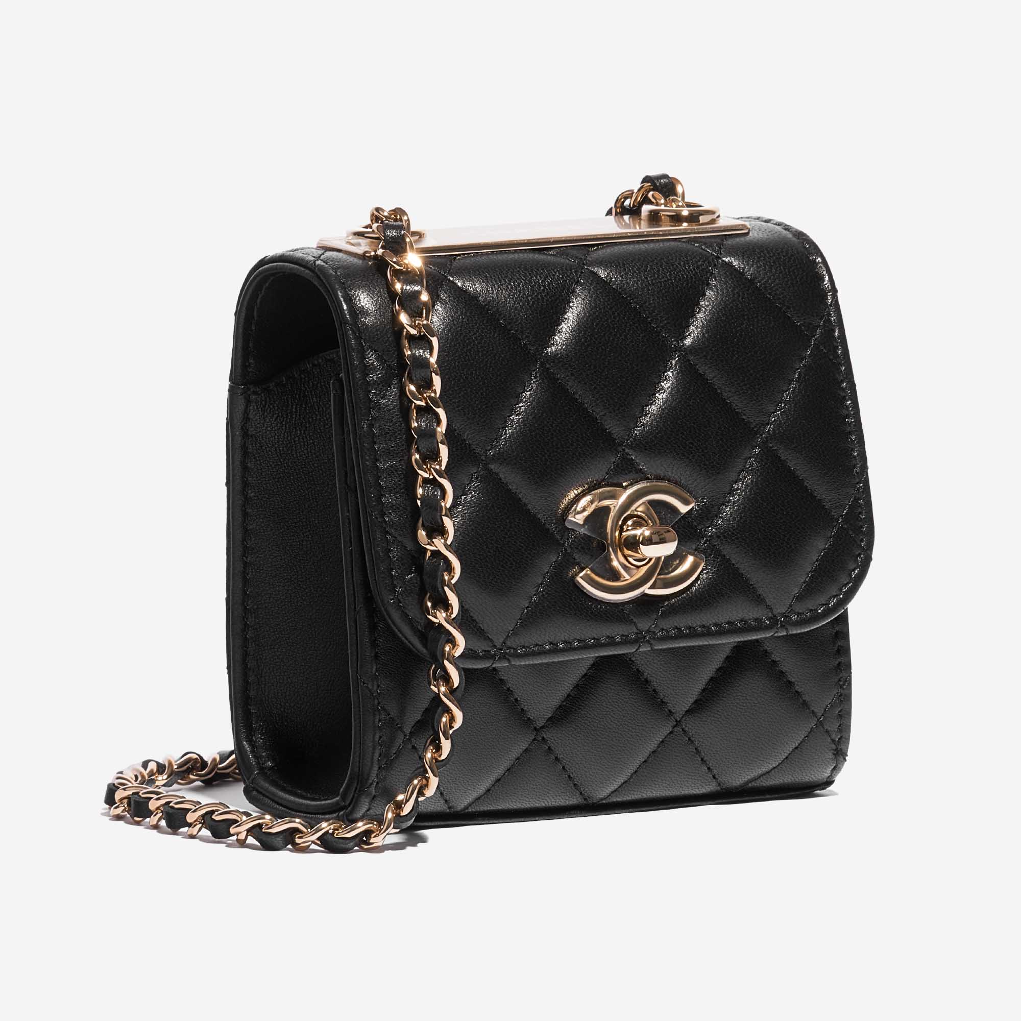 Chanel Quilted Trendy CC Clutch, Chain Black Lambskin, Small