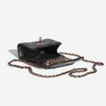 Pre-owned Chanel bag Clutch with Chain Lamb Black Black Inside | Sell your designer bag on Saclab.com