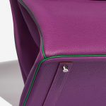Pre-owned Hermès bag Birkin 40 HSS Togo Anemone / Bamboo Green, Violet Detail | Sell your designer bag on Saclab.com