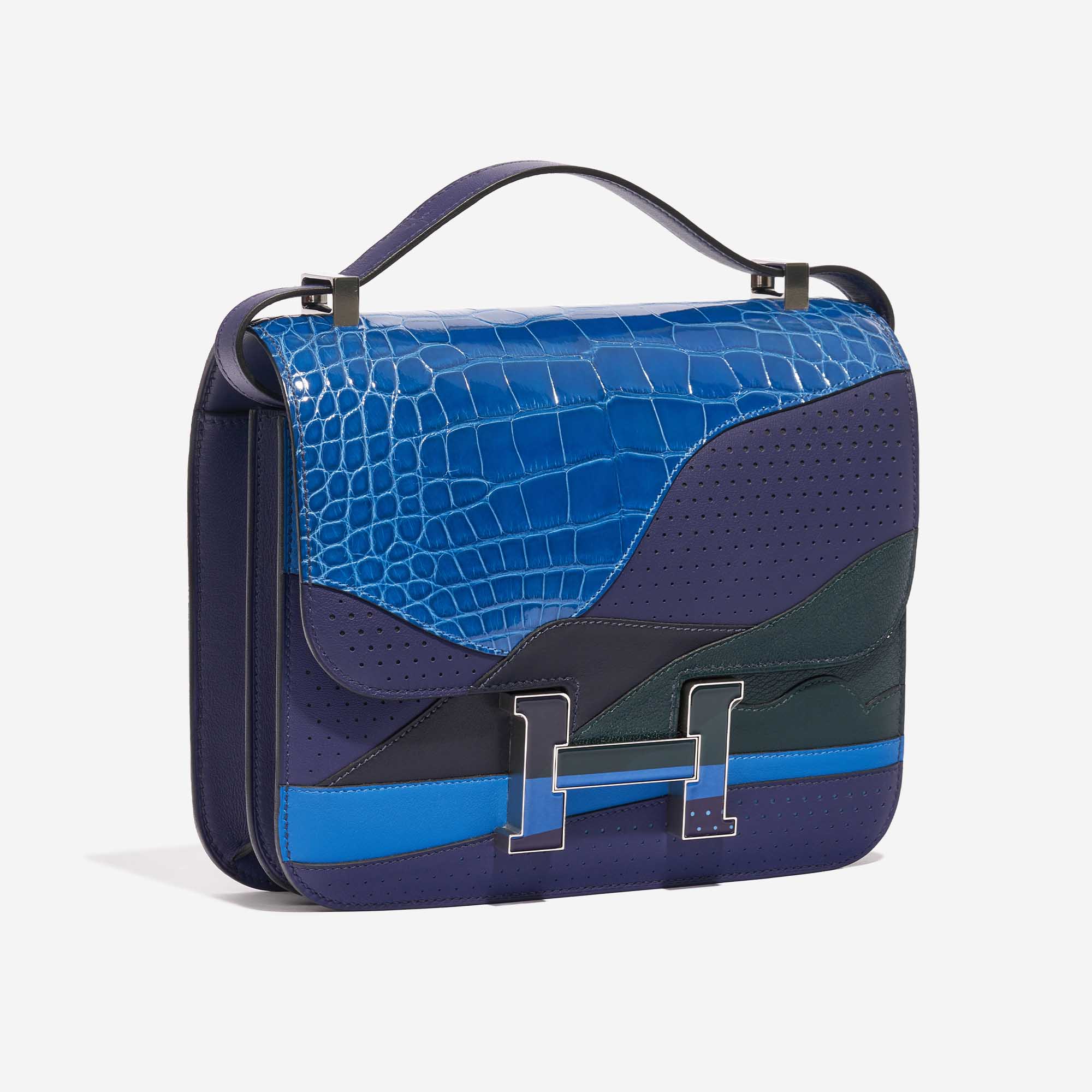 Hermes Constance 24 Blue: Alligator Handbag