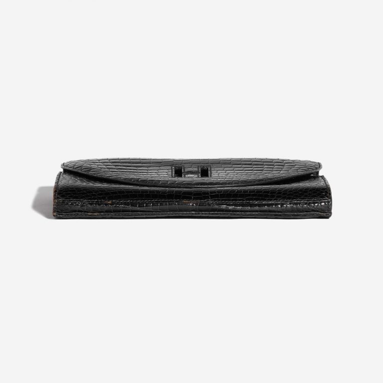 Pre-owned Hermès bag Clutch Medium Porosus Crocodile Black Black Bottom | Sell your designer bag on Saclab.com