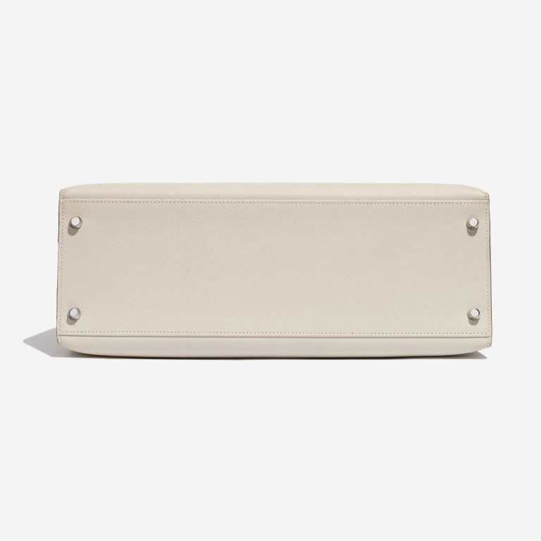 Gebrauchte Hermès Tasche Kelly 35 Epsom Craie White Bottom | Verkaufen Sie Ihre Designer-Tasche auf Saclab.com