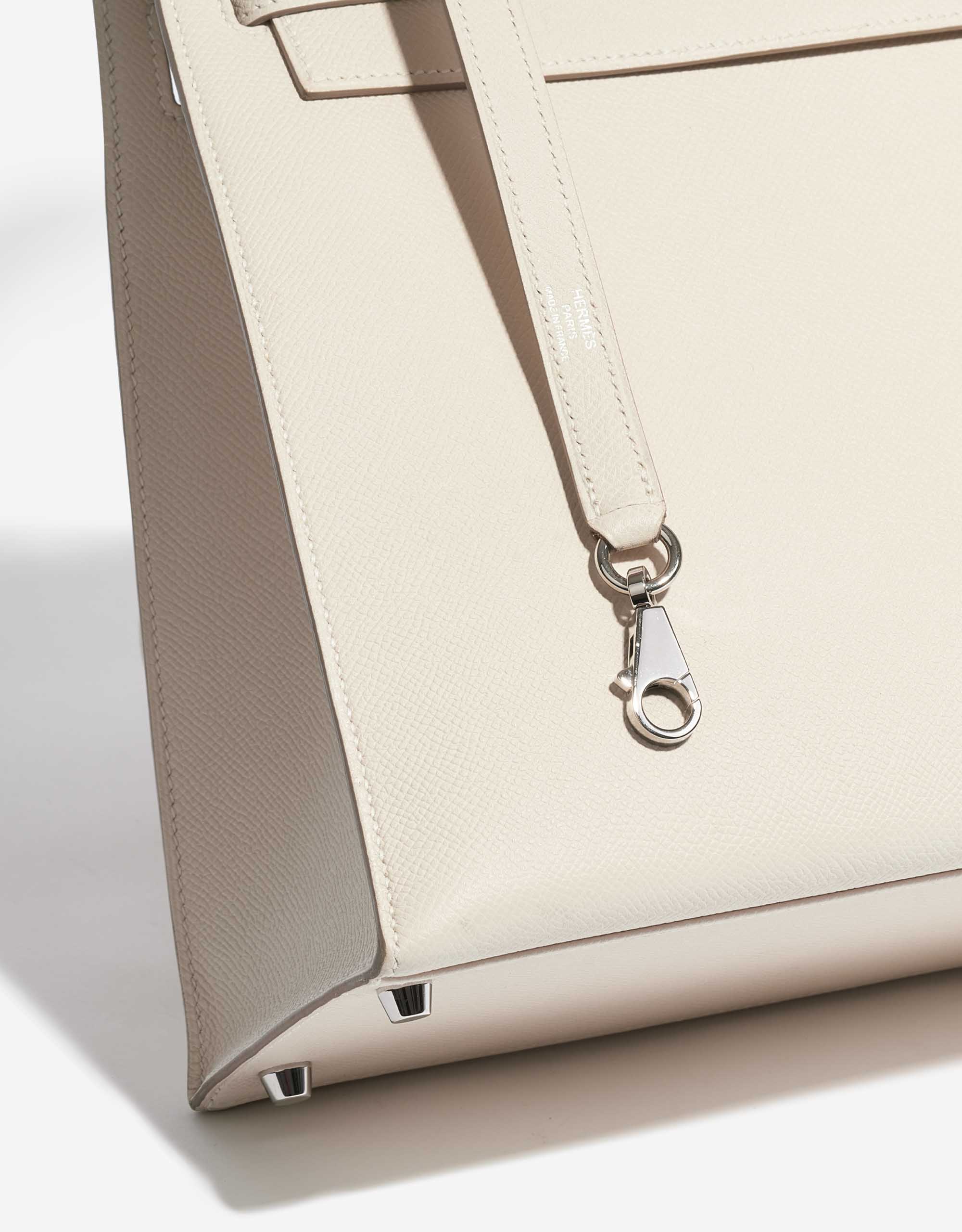 Pre-owned Hermès Tasche Kelly 35 Epsom Craie Weiß Detail | Verkaufen Sie Ihre Designer-Tasche auf Saclab.com
