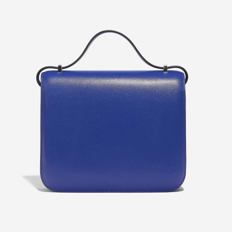 Pre-owned Hermès bag Constance 18 Swift Blue Electrique Blue Back | Sell your designer bag on Saclab.com