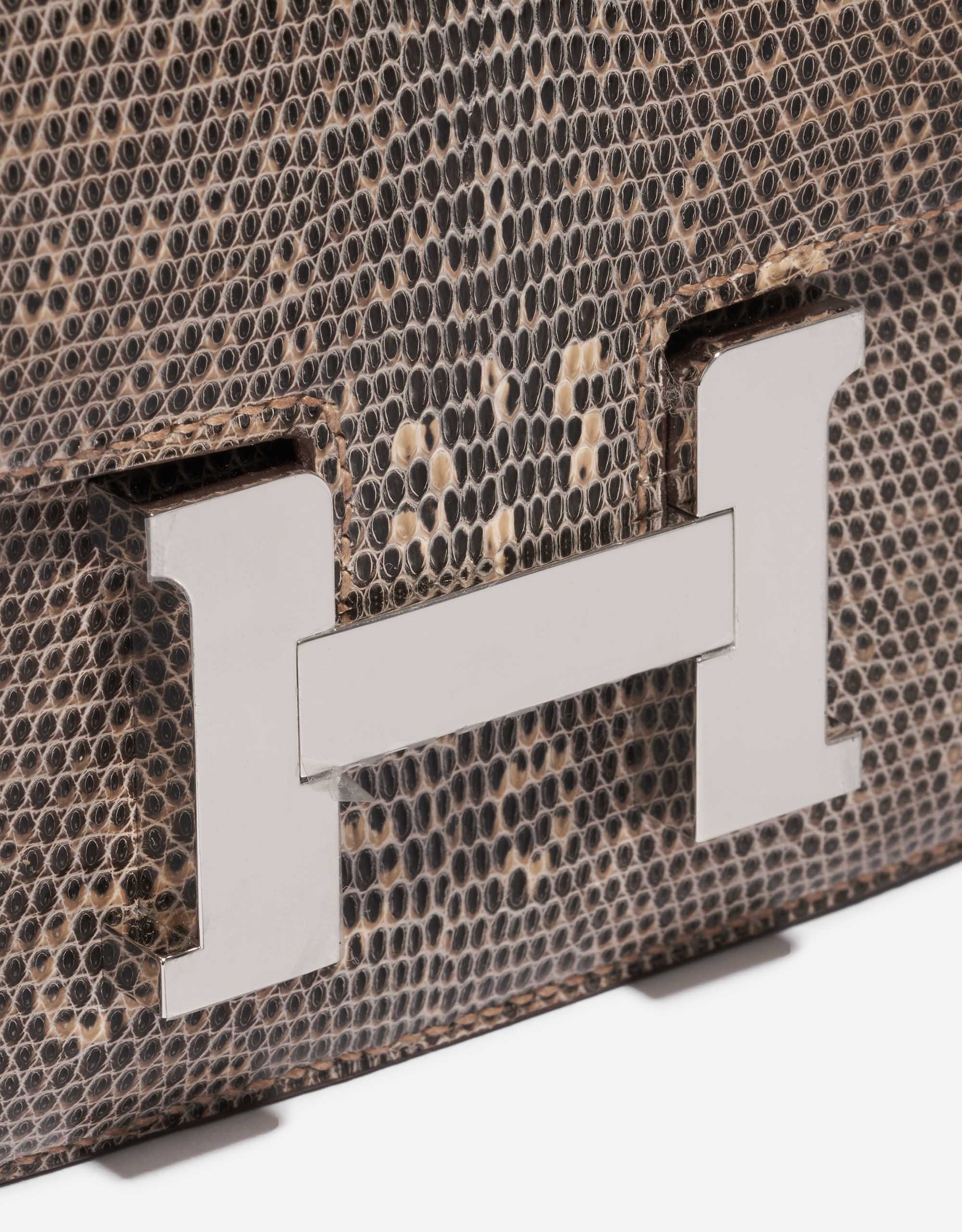 Gebrauchte Hermès Tasche Constance 18 Salvator Lizard Desert Ombré Beige, Braun Verschluss-System | Verkaufen Sie Ihre Designer-Tasche auf Saclab.com