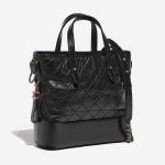Pre-owned Chanel bag Gabrielle Medium Calf Black Black Side Front | Sell your designer bag on Saclab.com