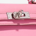Pre-owned Hermès bag Kelly Mini Epsom 5P Bubblegum Pink, Rose Closing System | Sell your designer bag on Saclab.com