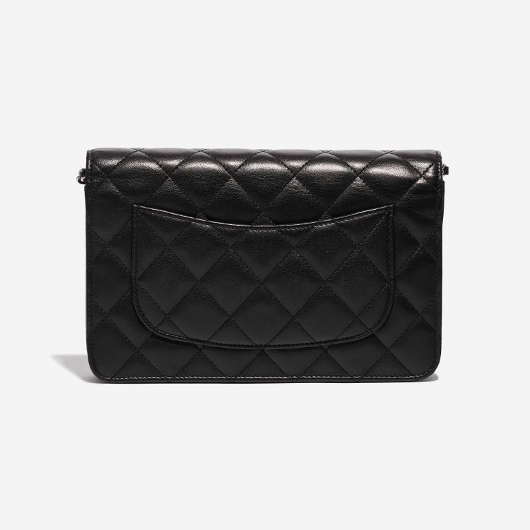 Pre-owned Chanel bag WOC Lamb Black Black Back | Sell your designer bag on Saclab.com