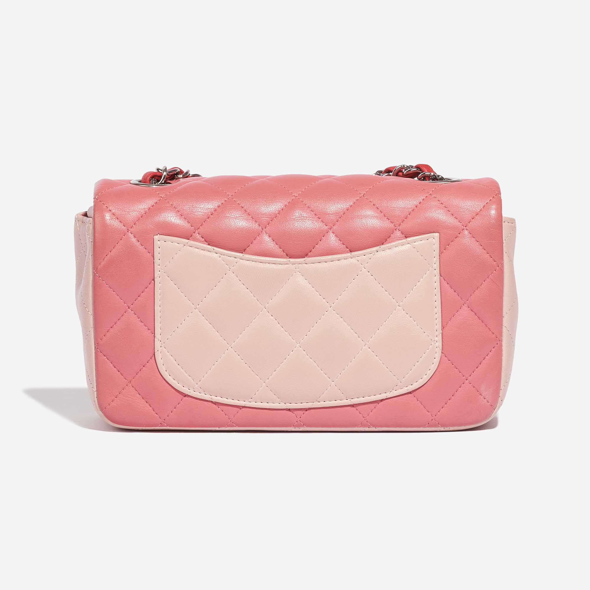 Pre-owned Chanel bag Timeless Mini Rectangular Lamb Pink / Red / Light Pink Pink, Rose Back | Sell your designer bag on Saclab.com
