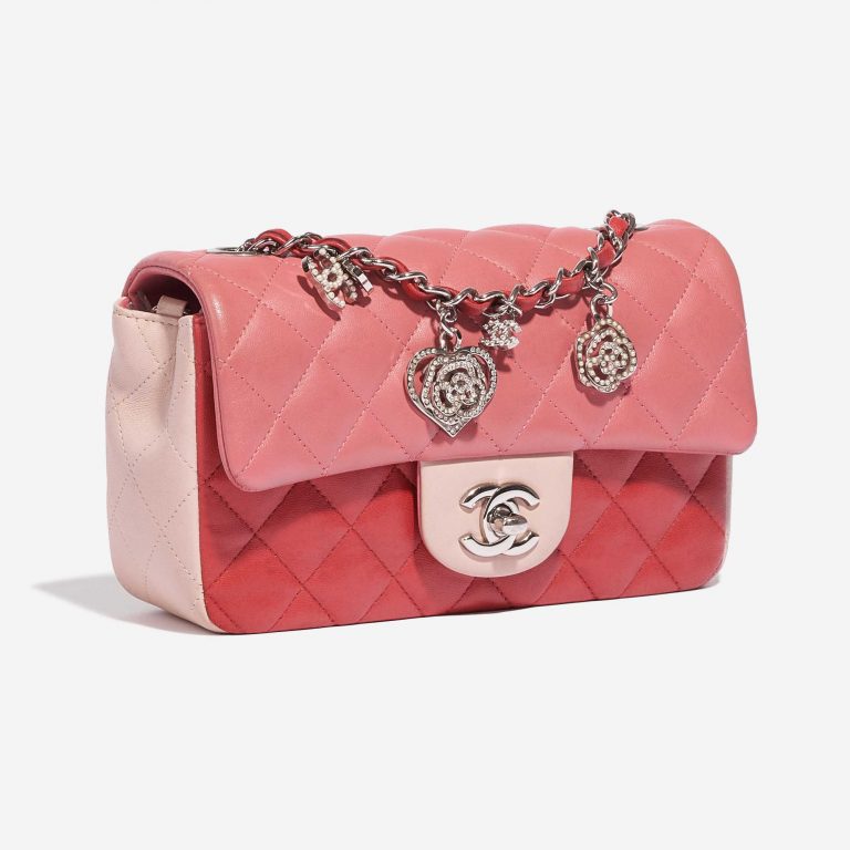 Pre-owned Chanel Tasche Timeless Mini Rectangular Lammleder Rosa / Rot / Light Pink Pink, Rose Side Front | Verkaufen Sie Ihre Designer-Tasche auf Saclab.com