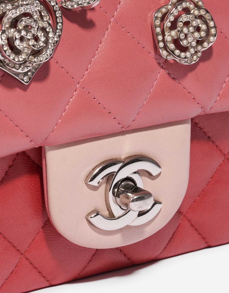 Pre-owned Chanel bag Timeless Mini Rectangular Lamb Pink / Red / Light Pink Pink Front | Sell your designer bag on Saclab.com