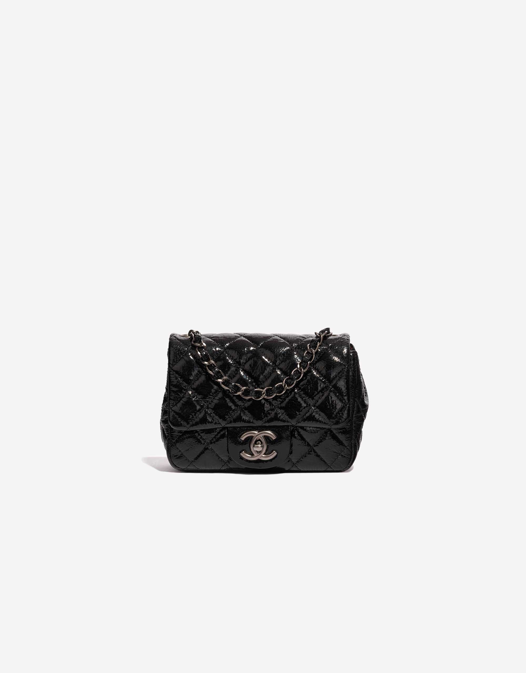 Chanel Timeless Mini Square Patent Leather Black | SACLÀB