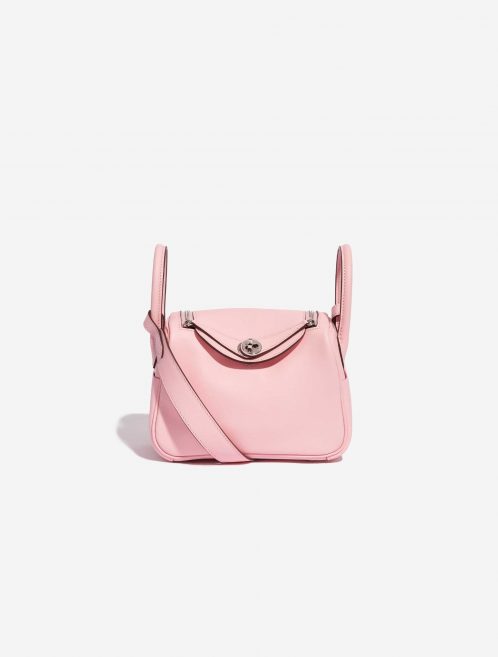 Pre-owned Hermès bag Lindy Mini Swift Rose Sakura Rose Front | Sell your designer bag on Saclab.com