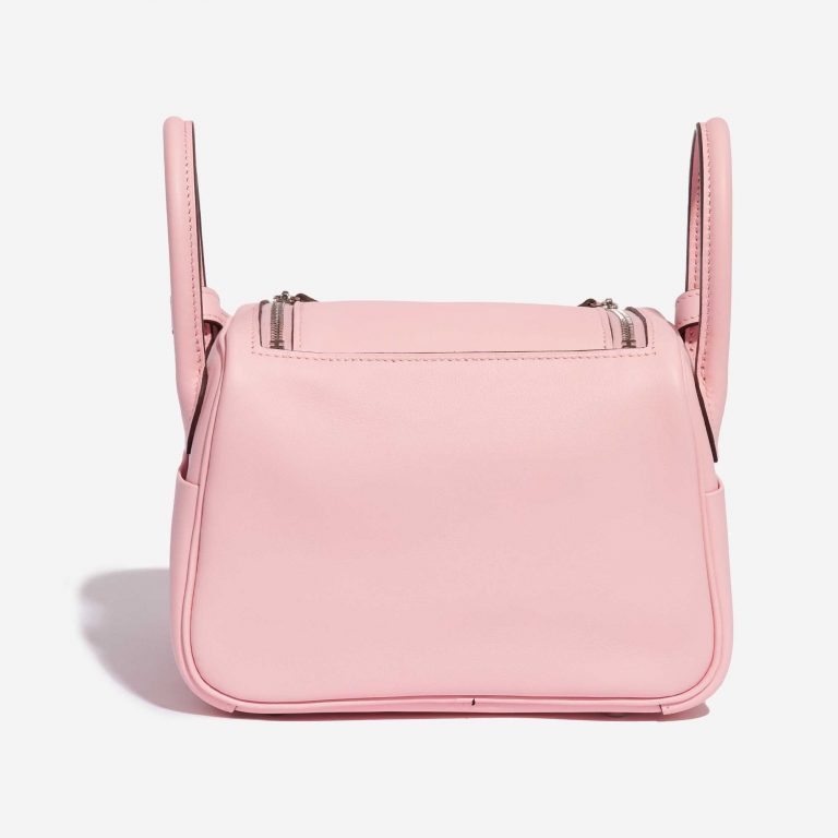 Pre-owned Hermès bag Lindy Mini Swift Rose Sakura Rose Back | Sell your designer bag on Saclab.com